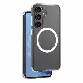 Чехол-накладка Gel Crystal Magsafe (D-84262) для Samsung Galaxy S25 пластиковый (прозрачный)