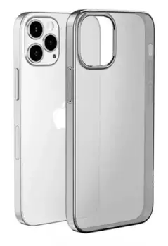 Чехол-накладка Hoco Light Series TPU для iPhone 16 Pro силиконовый (прозрачно-черный)