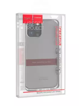 Чехол-накладка Hoco Light Series TPU для iPhone 12 Mini силиконовый (прозрачно-черный)