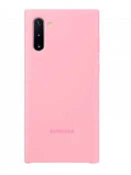 Чехол-накладка Samsung Silicone Cover для Galaxy Note 10 силикон (розовый) (EF-PN970TPEGRU)