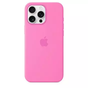 Чехол-накладка Silicone Case with MagSafe для iPhone 16 Pro Max (Peony)