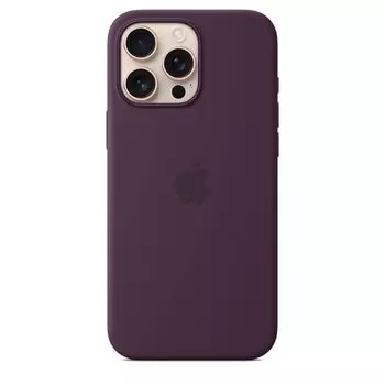 Чехол-накладка Silicone Case with MagSafe для iPhone 16 Pro Max (Plum)