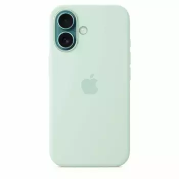 Чехол-накладка Silicone Case with MagSafe для iPhone 16 (Aquamarine)