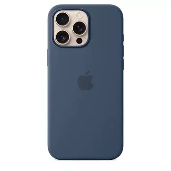 Чехол-накладка Silicone Case with MagSafe для iPhone 16 Pro (Dark Blue)