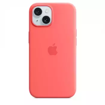 Чехол-накладка Silicone Case with MagSafe для iPhone 15 силиконовый (лососевый)