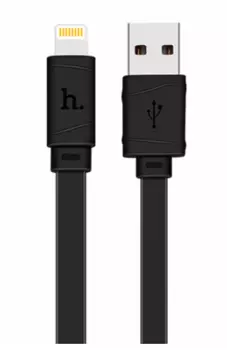 Кабель Hoco X5 (USB) Bamboo Charging Lightning 100 см (черный)