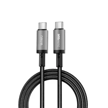 Кабель WiWU Titanlink USB-C/USB-C 60W 1.0м (Wi-C057) (серый)