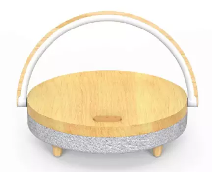Настольная лампа Xiaomi Ezvalo Wireless Charging Lamp с функцией беспроводной зарядки и колонки Wood pattern (LYYD01) (коричневый)