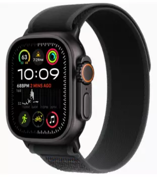 Ремешок Apple для Watch Ultra 49mm Black Trail Loop Black Titanium Finish (S/M)