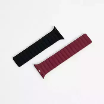 Ремешок Mutural Watch Band Molan для Apple Watch 38/40/41mm (Black/Rose)