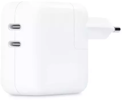 Сетевое зарядное устройство Apple 35W Dual USB-C Port (White) (MNWP3)