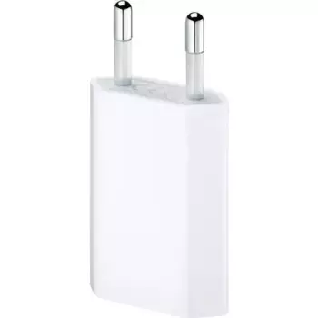Сетевое зарядное устройство Apple iPhone 1А USB Power Adapter (белый) (MD813ZM/A)