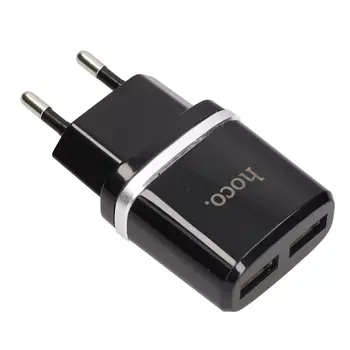Сетевое зарядное устройство Hoco (C12Q) Quick Charger 3.0 USB 18W (черный)