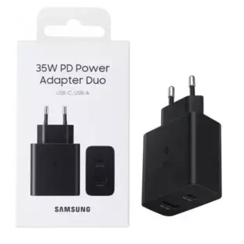 Сетевое зарядное устройство Samsung Super Fast Charger Type-C/USB 3.0 35W (черный)