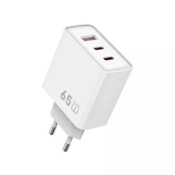 Сетевое зарядное устройство WIWU Essen 65W USB/2xUSB-C (Wi-G005) (белый)