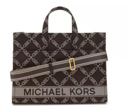 Сумка Michael Kors Gigi Tote bag cotton (30S3G3GT7J) (Dark Brown 240)