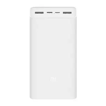 Универсальный внешний аккумулятор Xiaomi Mi Power Bank 3 30000 mAh (PB3018ZM) (белый)