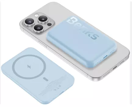 Внешний аккумулятор Benks MP10 Mini MagSafe 6000mAh Type-C (голубой)