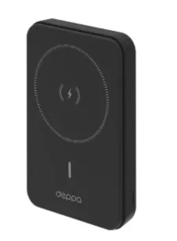 Внешний аккумулятор Deppa NRG MagSafe 10000mAh 15W/LED дисплей (33691) (серый)