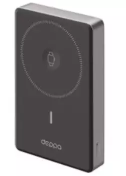 Внешний аккумулятор Deppa NRG Watch MagSafe 10000mAh 15W (33707) (серый)