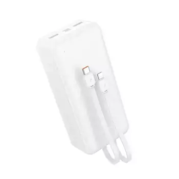 Внешний аккумулятор Hoco J118A Speed energy 20000mAh 2хUSB/Type-C/MicroUSB/кабель Lightning 8 pin + Type-C (белый)