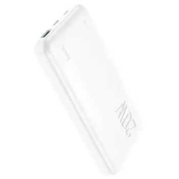 Внешний аккумулятор Hoco J87 Tacker 20000mAh 20W USB/MicroUSB/Type-C (белый)