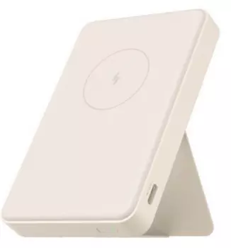 Внешний аккумулятор с подставкой Xiaomi Magnetic Power Bank 6000 mAh 10W (WPB0620MI) (бежевый)