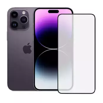 Защитное стекло Remax Tempered Glass 3D 9H для Apple iPhone 14 Pro цветное (черный)