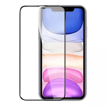 Защитное стекло Tempered Glass 9H для Apple iPhone 13 Pro Max цветное (черная рамка)