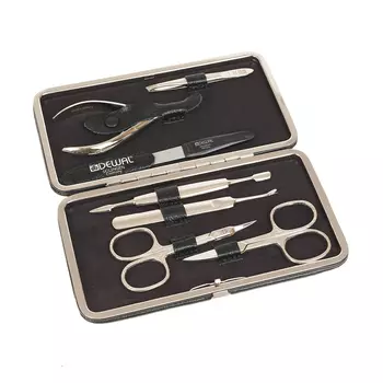 Маникюрный набор 7 предметов "Классическая черная" DEWAL