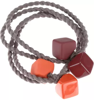 Резинки для волос "Цветные кубики" мини DEWAL BEAUTY