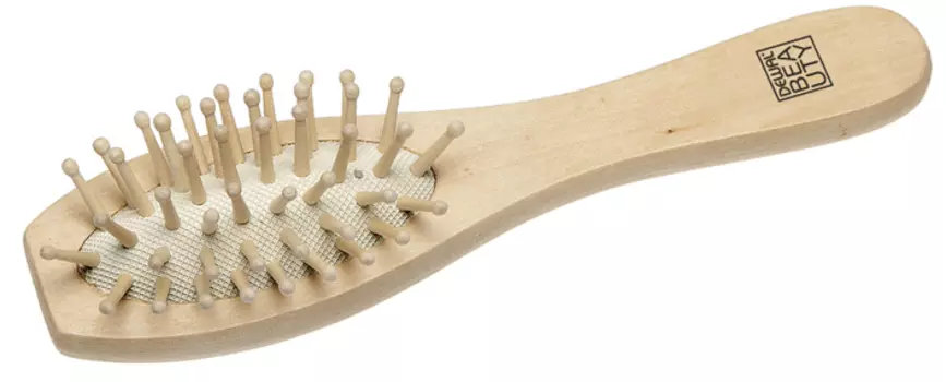 Щетка массажная овальная малая "Дерево" DEWAL BEAUTY