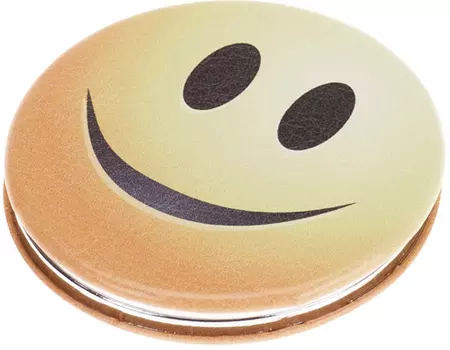Зеркало карманное круглое "Смайлики" DEWAL BEAUTY
