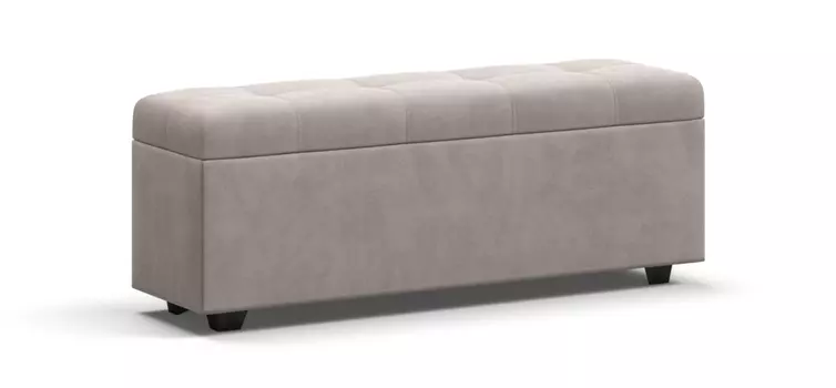 Банкетка ДЕЛИ велюр Monolit латте