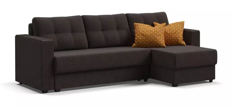 Диван АТЛАНТА УГОЛ Рогожка Malmo шоколад