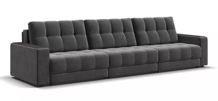 Диван BOSS GRAND Велюр Monolit серый