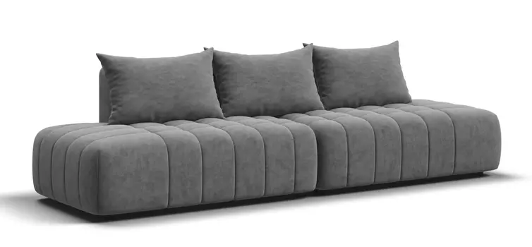 Диван Босс Твин прямой Велюр Royal стоун