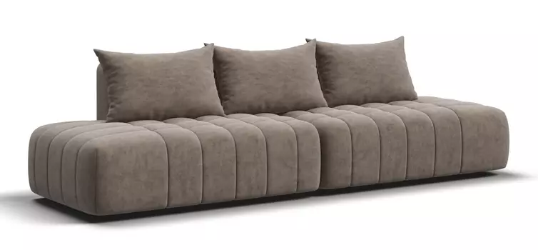 Диван Босс Твин прямой Велюр Royal тауп NEW