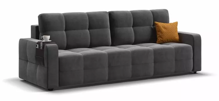 Диван Dandy 2.0 велюр Monolit серый