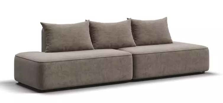 Диван KING TWIN Велюр ROYAL тауп NEW