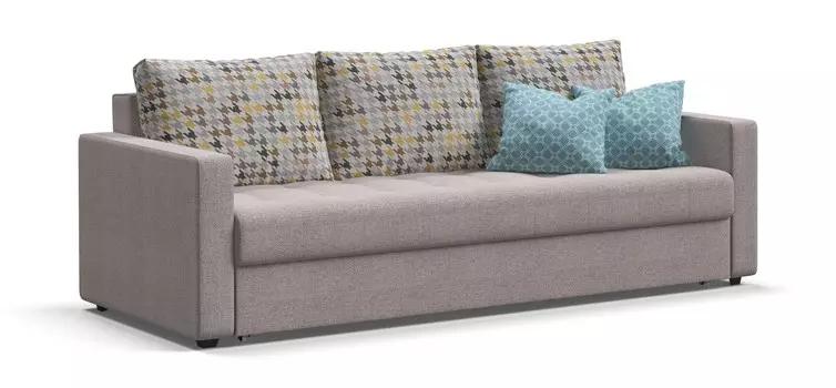 Диван Кёльн рогожка Malmo бежевый, мозаика шок