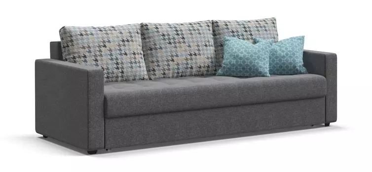 Диван Кёльн рогожка Malmo серый, мозаика гол