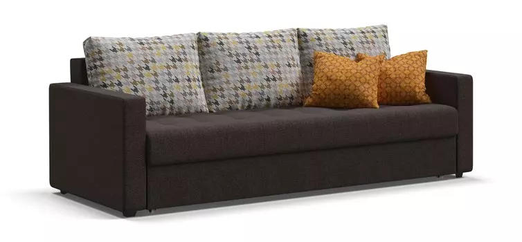 Диван Кёльн рогожка Malmo шоколад, мозаика шок
