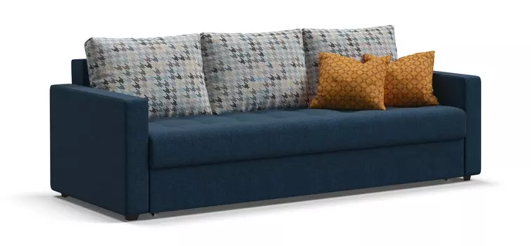 Диван Кёльн рогожка Malmo синий, мозаика гол