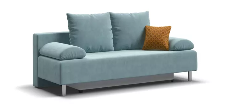 Диван Мадрид MINI 2.0 НПБ велюр Monolit аква