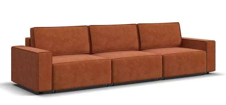 Диван Оскар MAX велюр Alkantara оранж