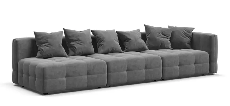 Диван с 1 подлокотником BOSS ONE MODOOL MAX Велюр Royal стоун