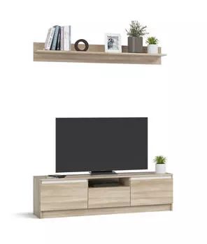 Гостиная Сплит 140-1 Сонома, Белый снег