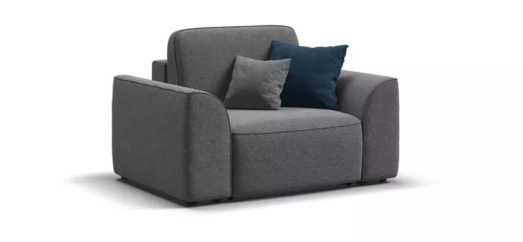 Кресло KING MODOOL рогожка Malmo серый