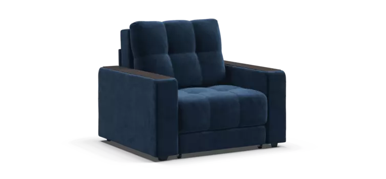 Кресло-кровать BOSS 2.0 велюр Monolit синий